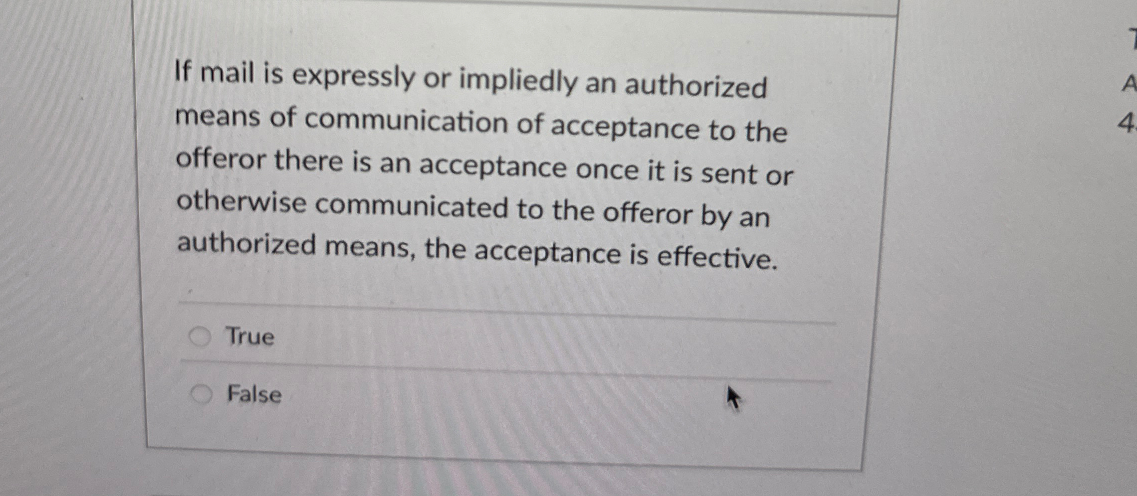 If mail is expressly or impliedly an authorized