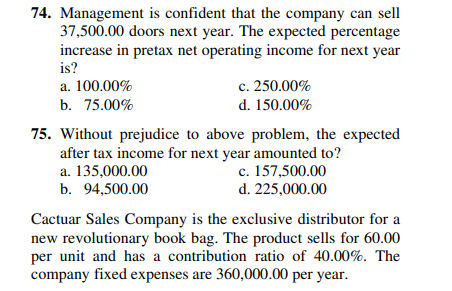 Managerial Accounting Instructions: Provide a