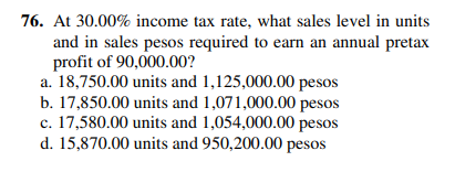 Managerial Accounting Instructions: Provide a