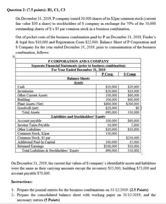 On December 3 1 , 2 0 1 9 , P company issued 3 0