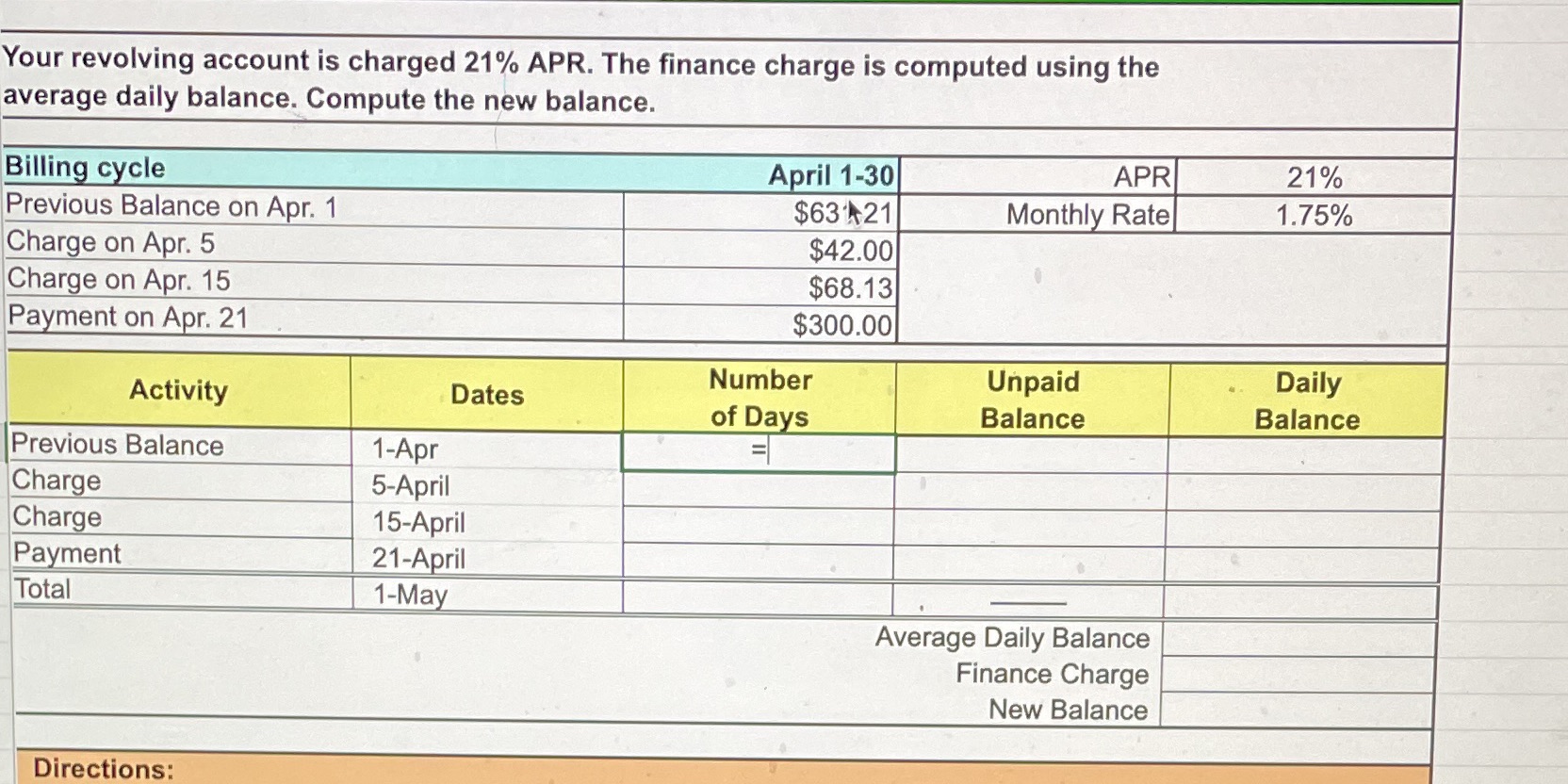 Can you help me with solving the blank cells?