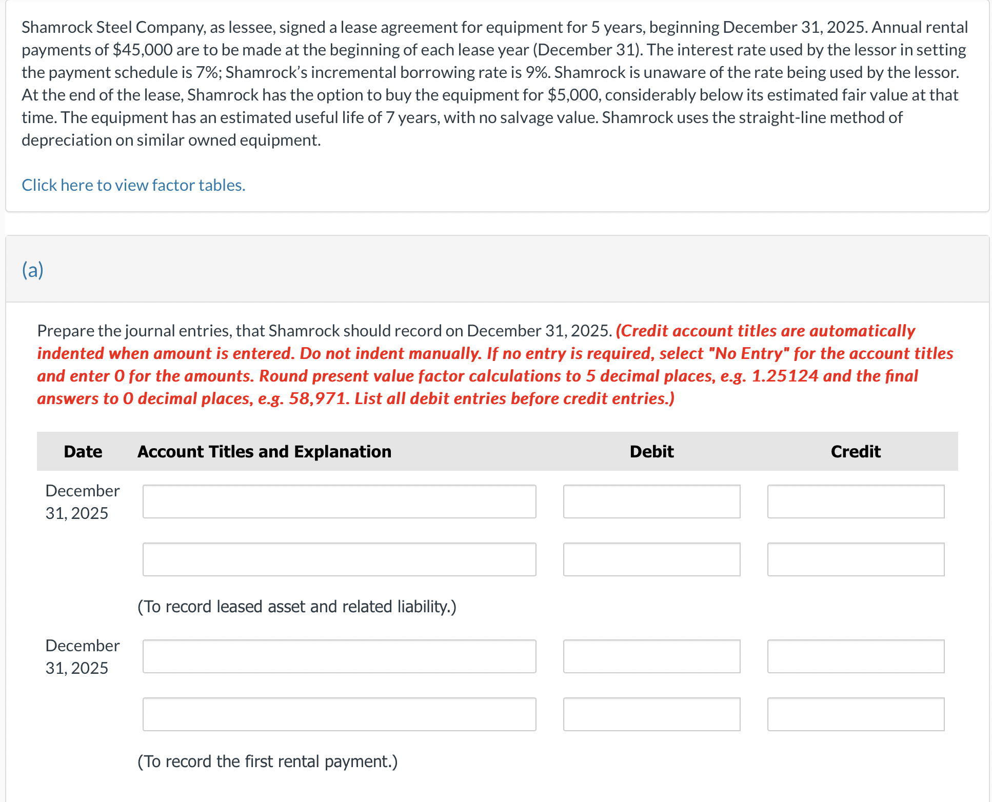 Shamrock Steel Company, as lessee, signed a lease