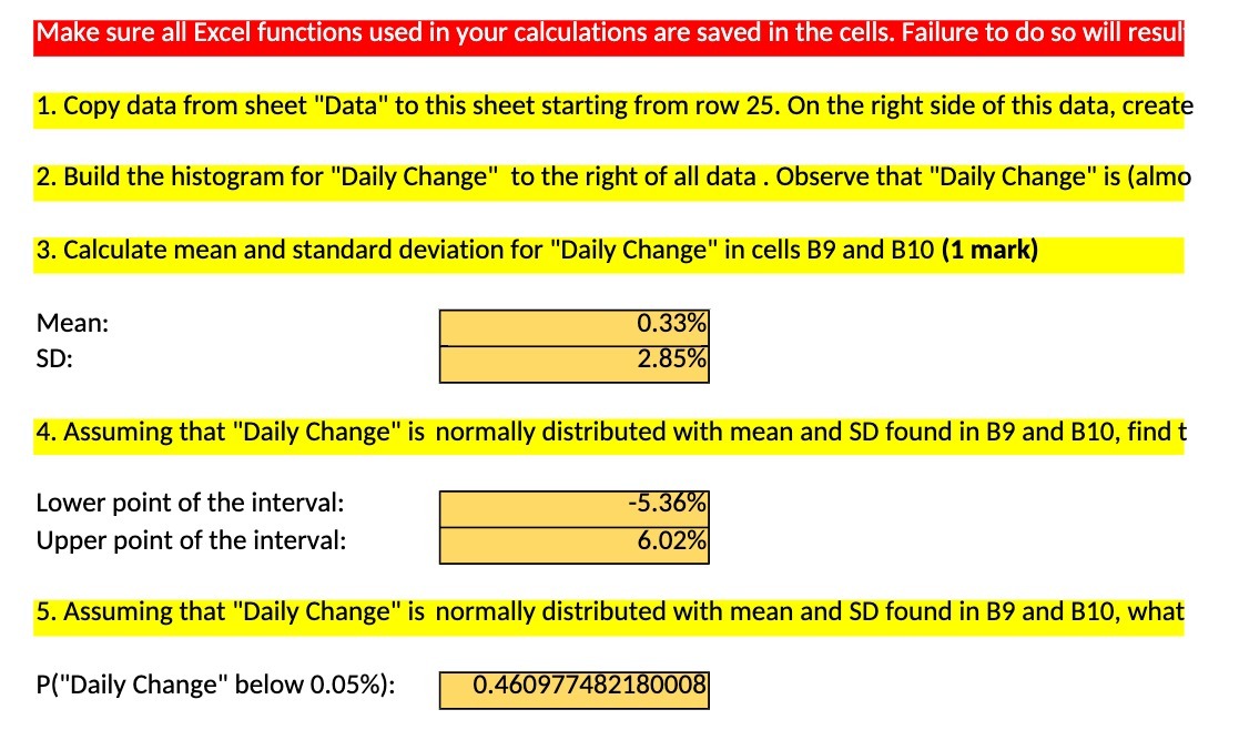 Make sure all Excel functions used in your
