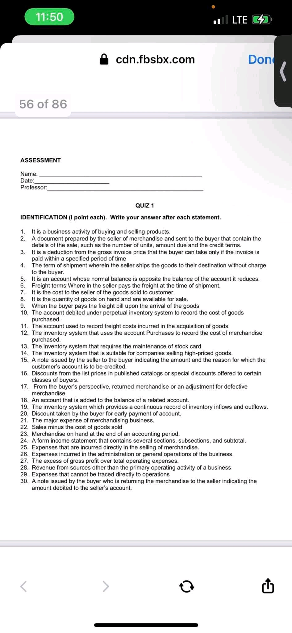 56 of 86 cdn.fbsbx.com Don ASSESSMENT Name: Date: