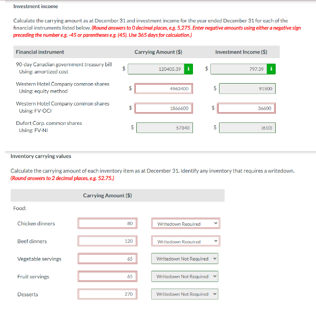 Exercise #2 The company has a December 31 year