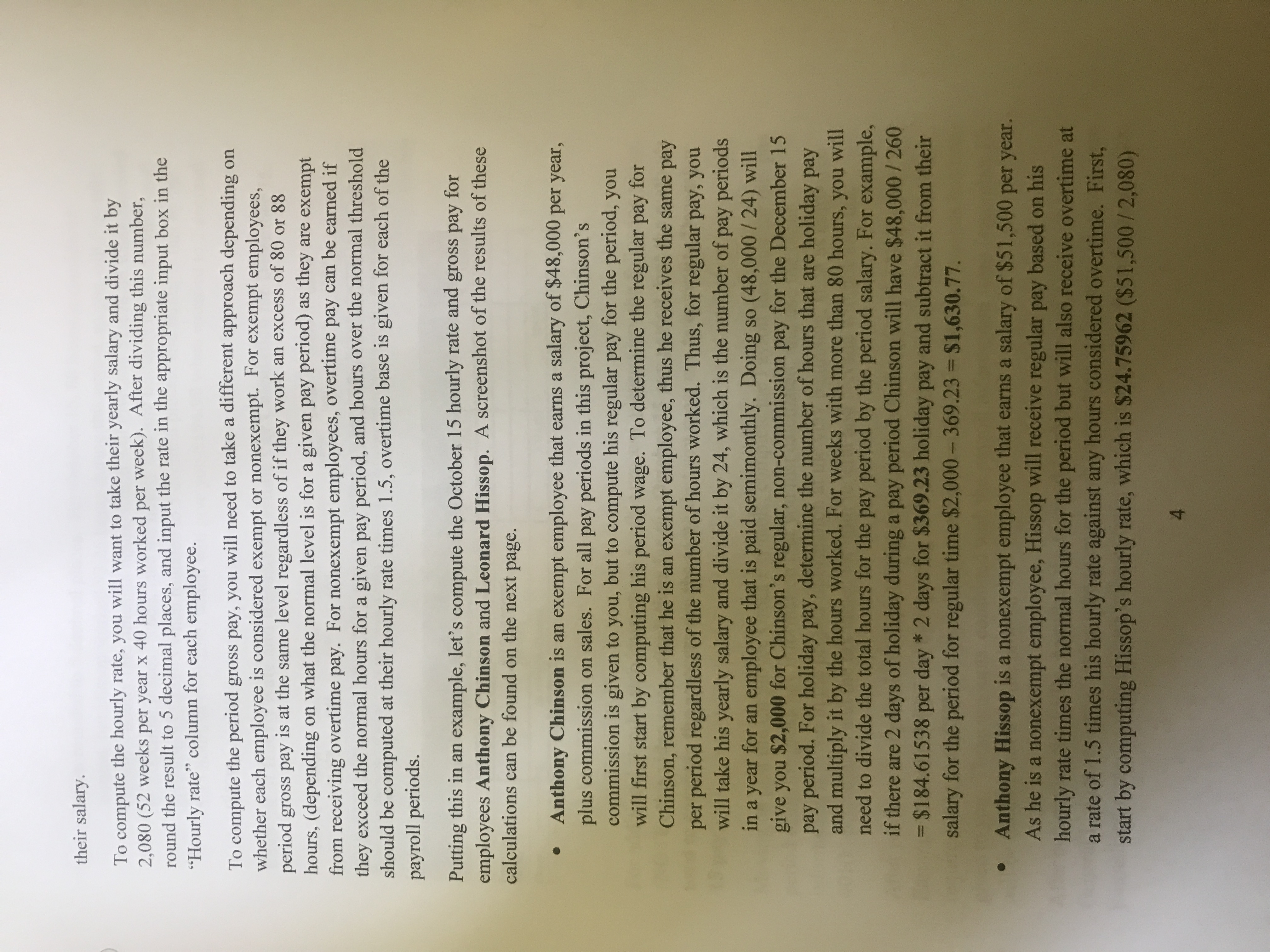 Appendix A Continuing Payroll Project (1-Month