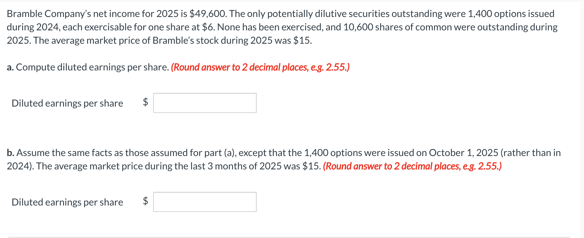 $ 1 5 . ( R o u n d answer t o 2 decimal places,