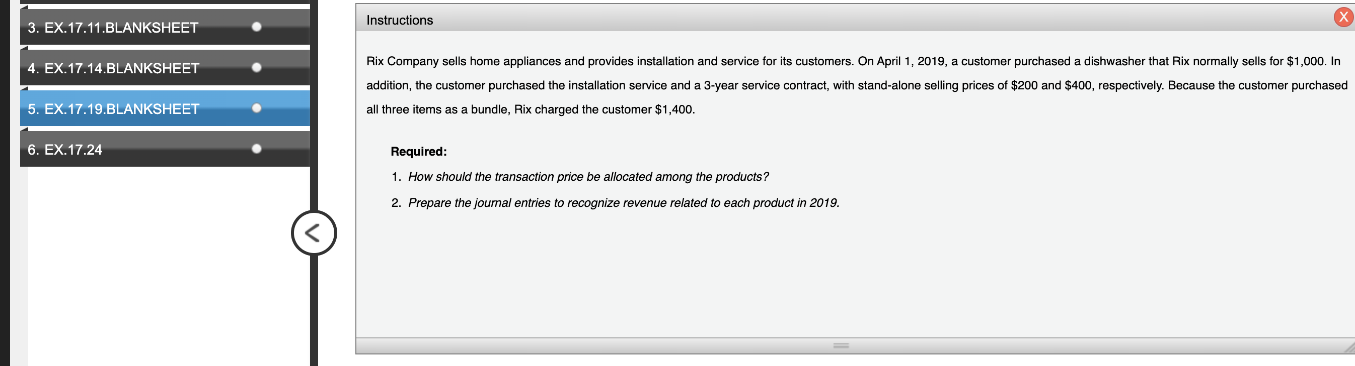 3. EX.17.11.BLANKSHEET 4. EX.17.14.BLANKSHEET 5.