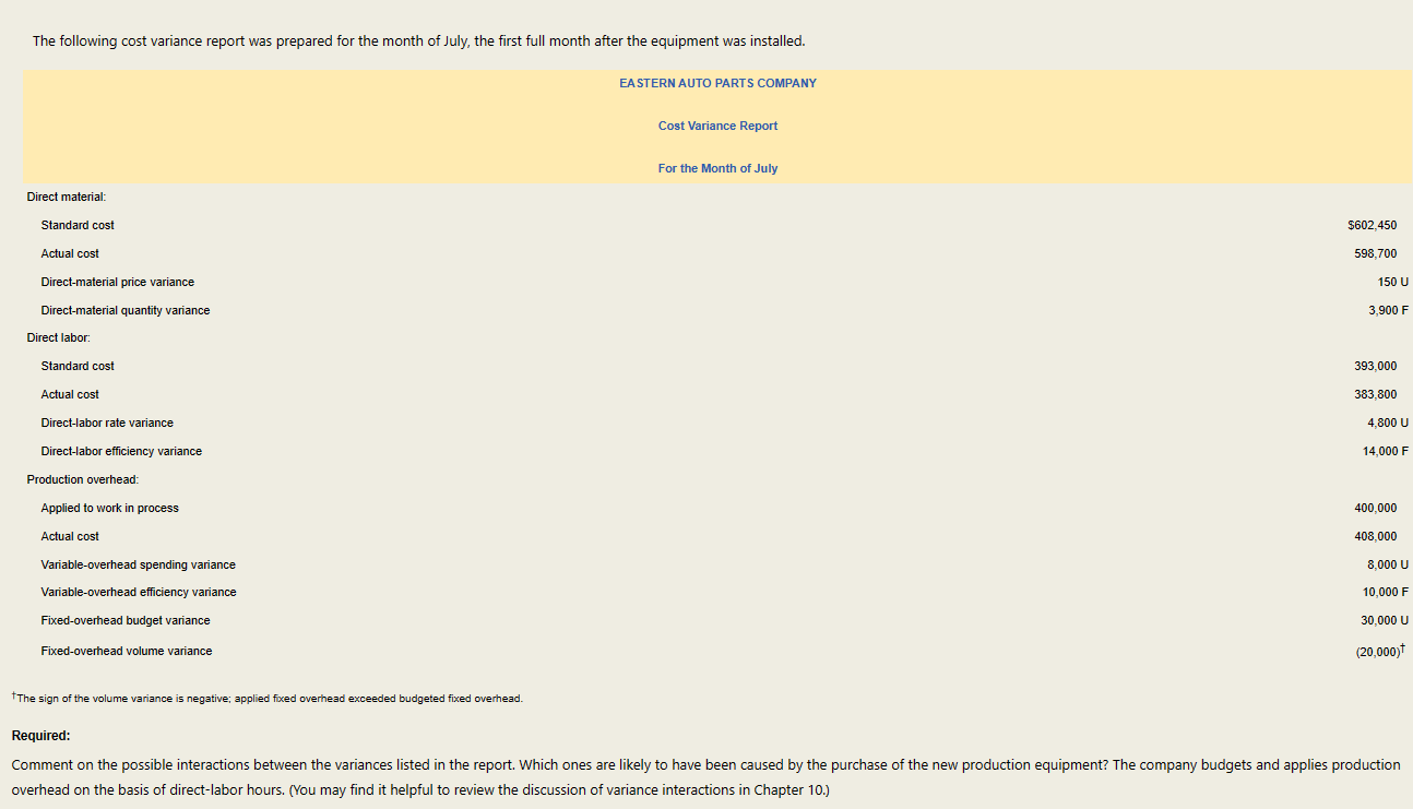 Problem 11-46 Interactions Between Variances;