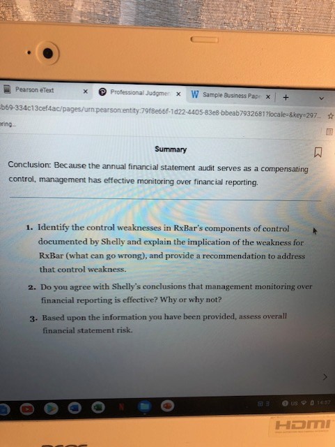 This is an exercise from the textbook, and this