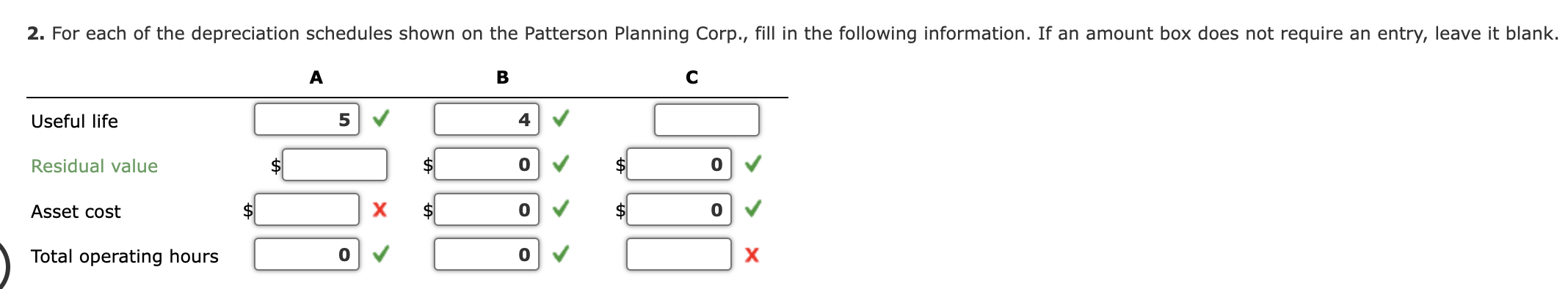 Mastery Problem: Long-Term Assets: Fixed and