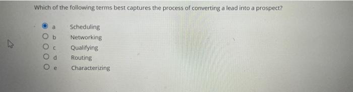 Which of the following terms best captures the