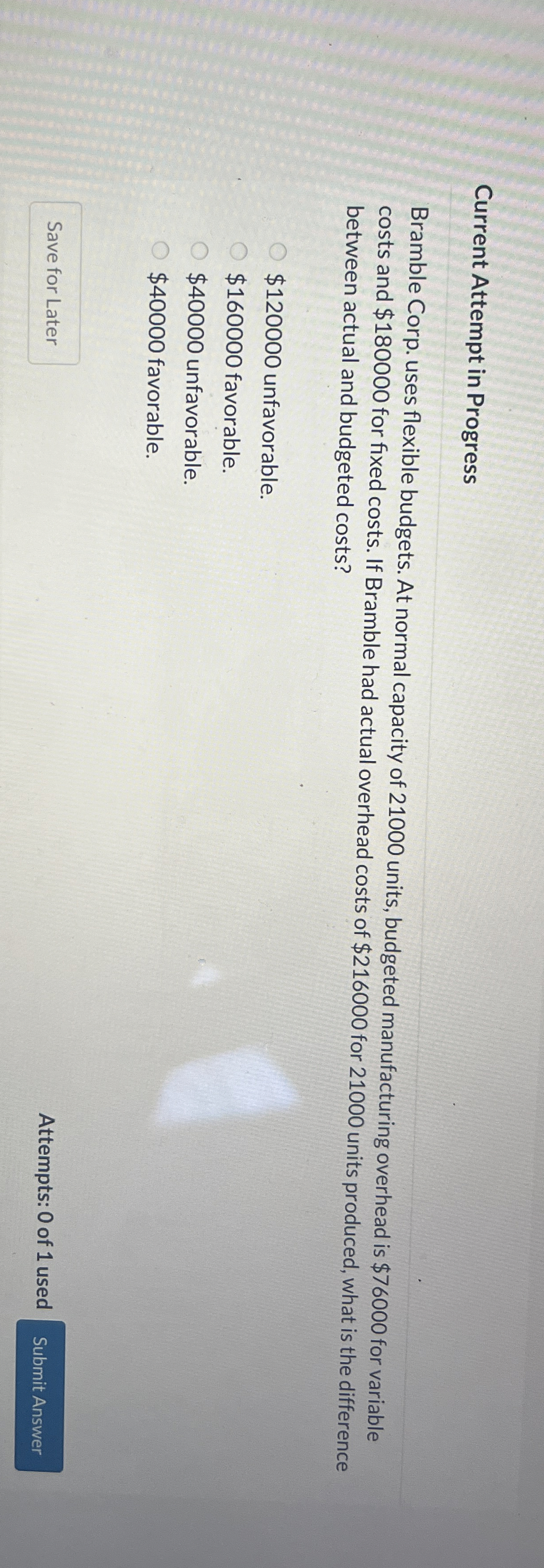 Current Attempt in Progress Bramble Corp. uses