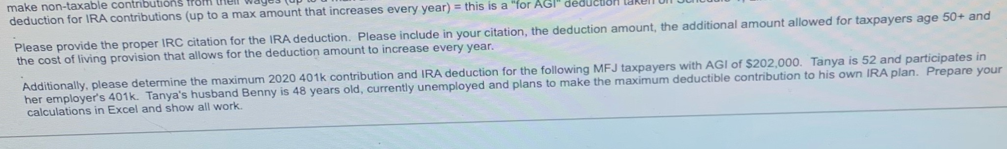 make non-taxable contributions from deduction for