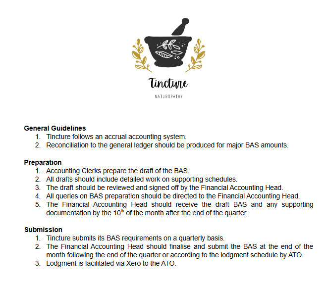 Project 1 - Overview Tincture Naturopathy You