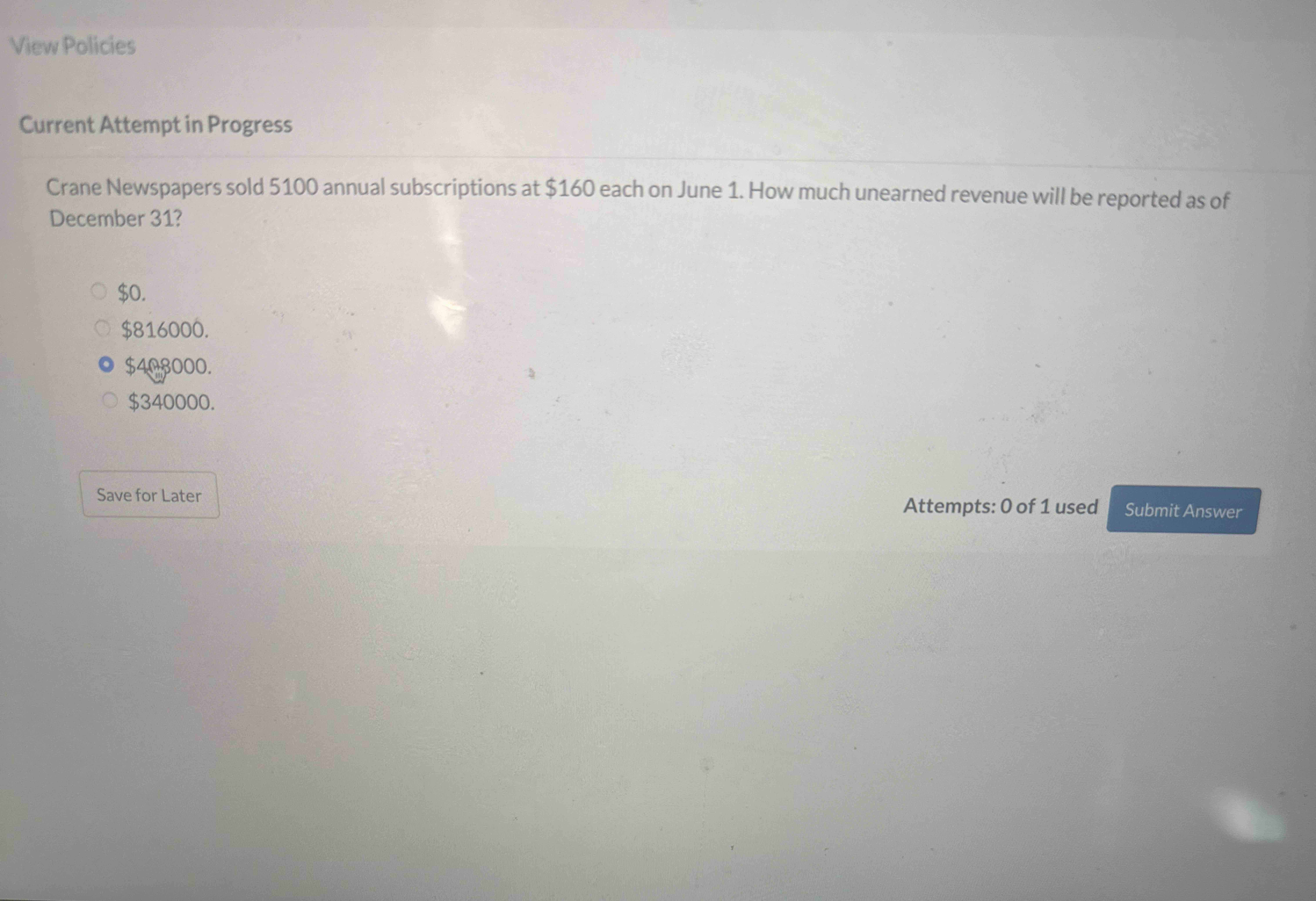 Current Attempt in Progress Crane Newspapers sold