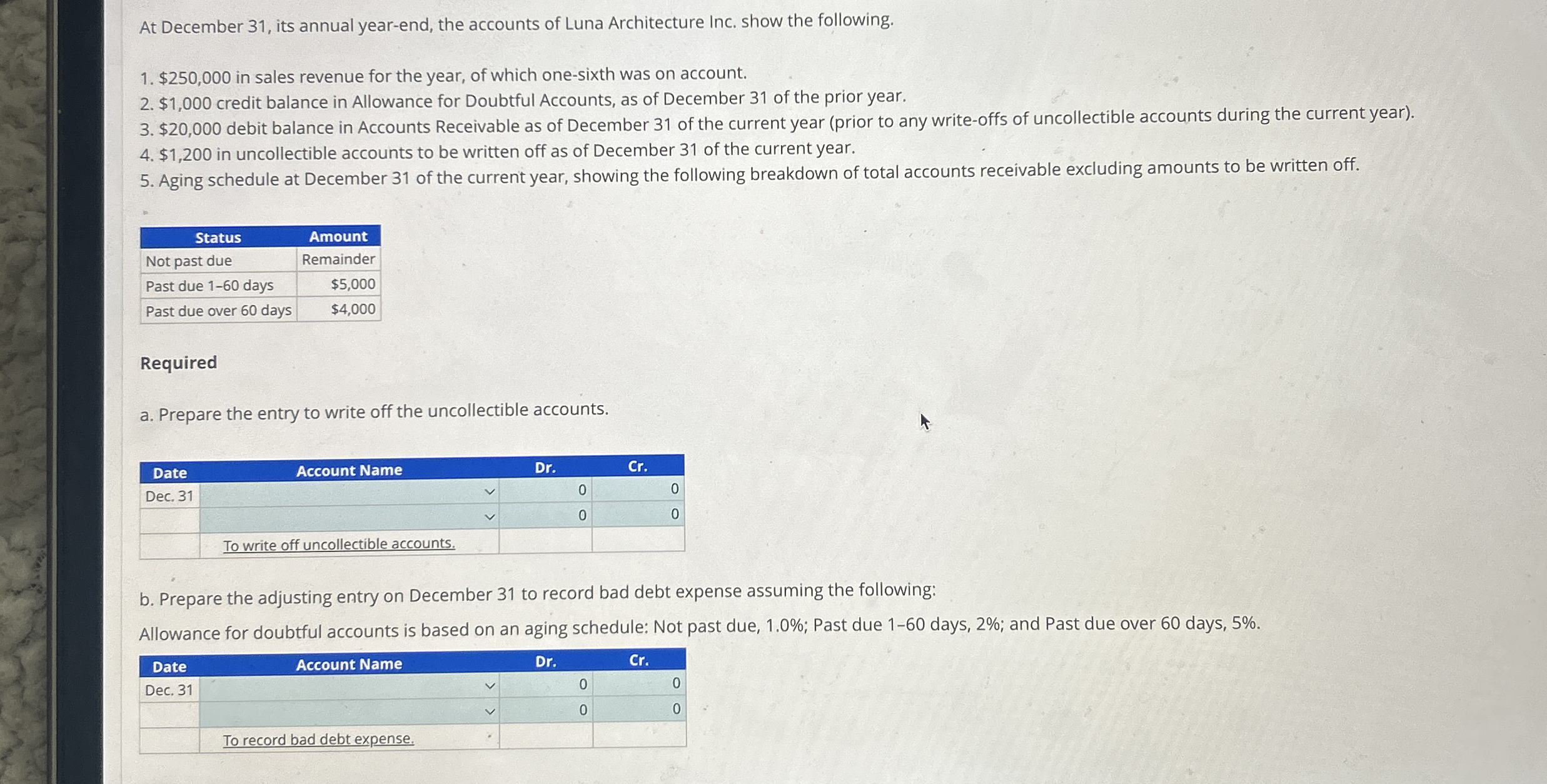 At December 3 1 , its annual year - end, the