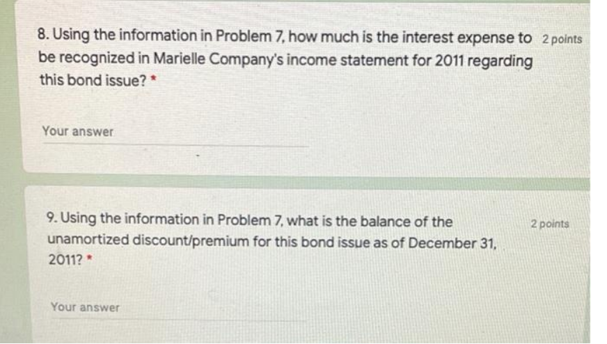 please help \f8. Using the information in Problem