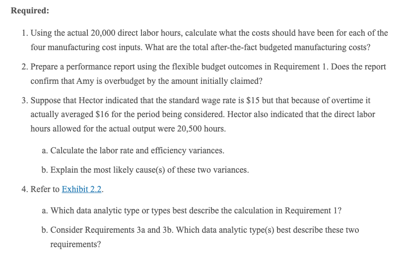 Budgeting and Variance Analysis Using Only a