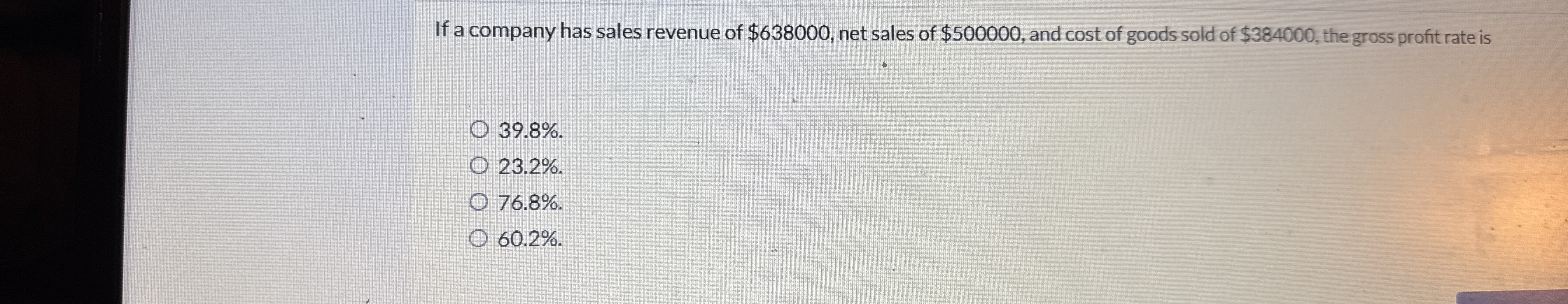 If a company has sales revenue of $ 6 3 8 0 0 0 ,