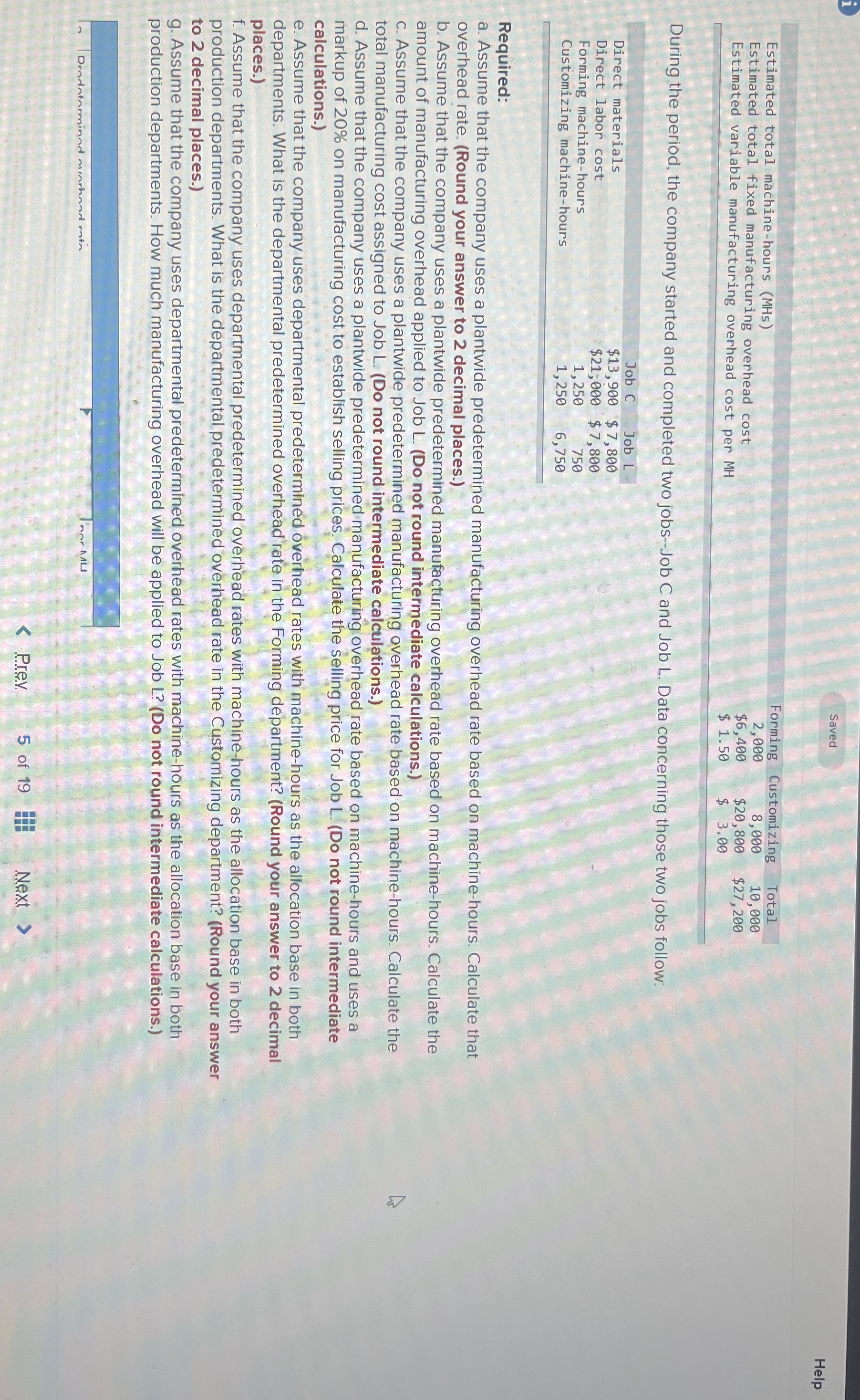 Saved Estimated total machine - hours ( MHs )