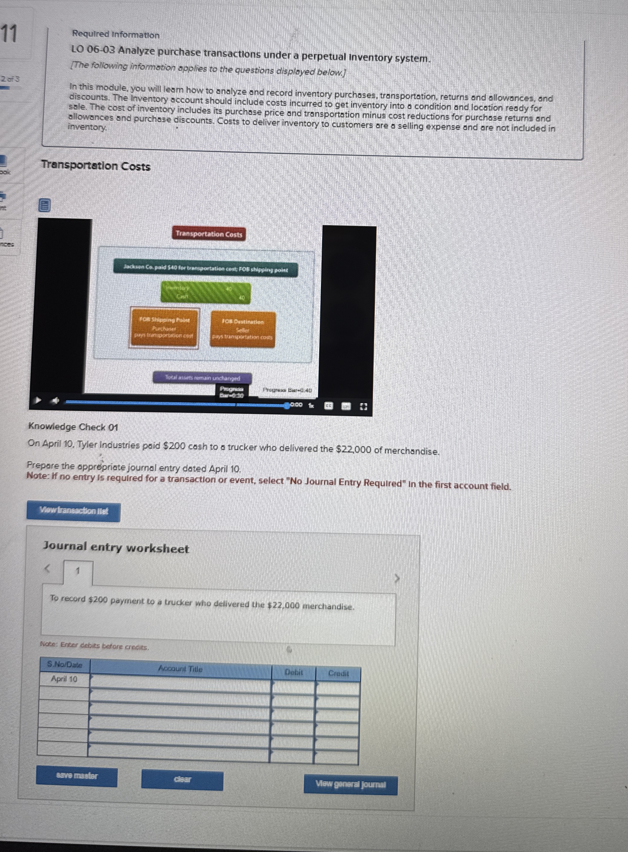 1 1 Required Information L 0 0 6 - 0 3 Analyze