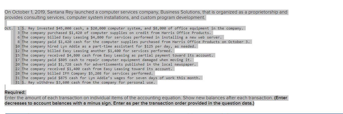 On October 1, 2019, Santana Rey launched a