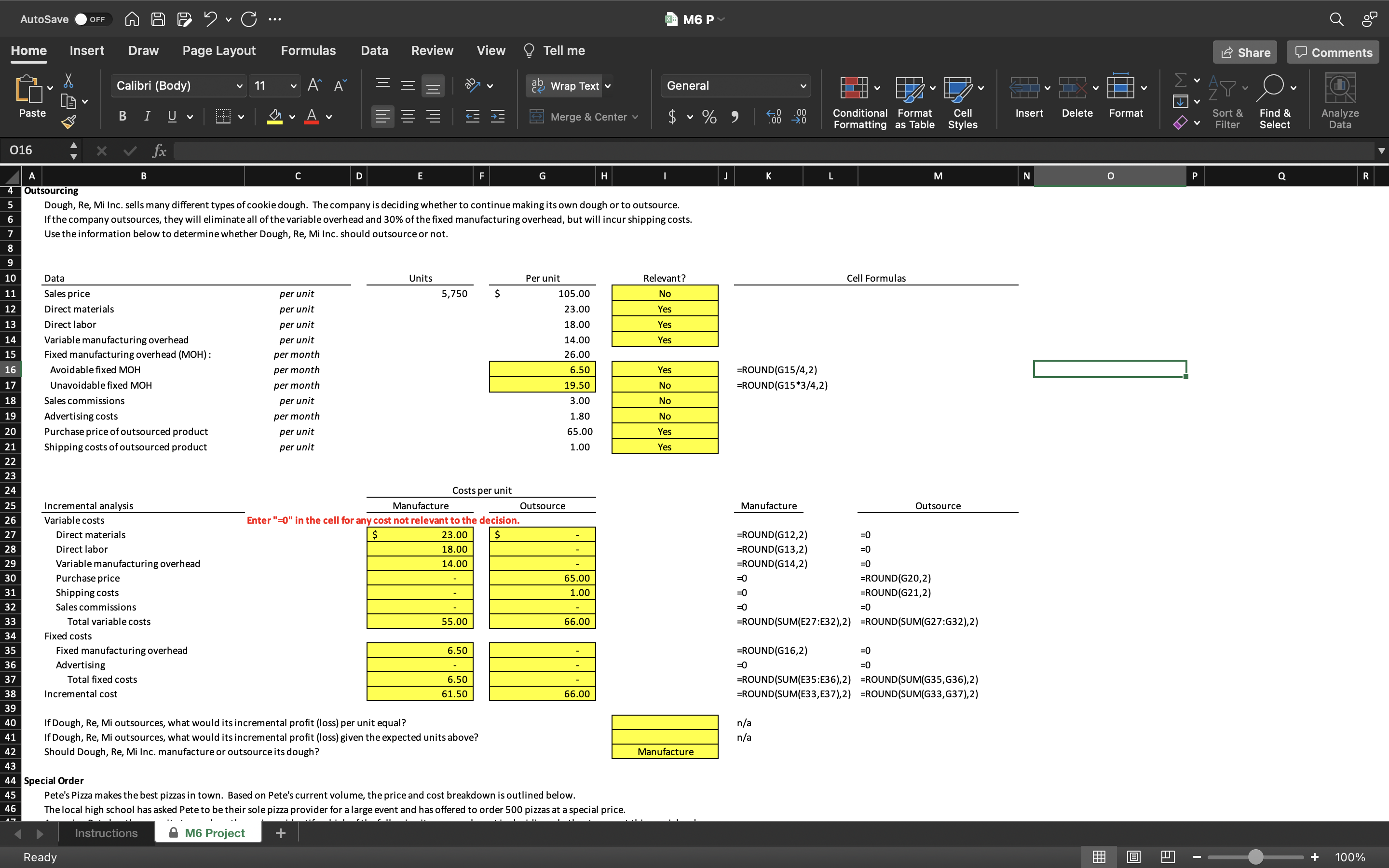 AutoSave OFF A A F Y C ... M6 P Home Insert Draw