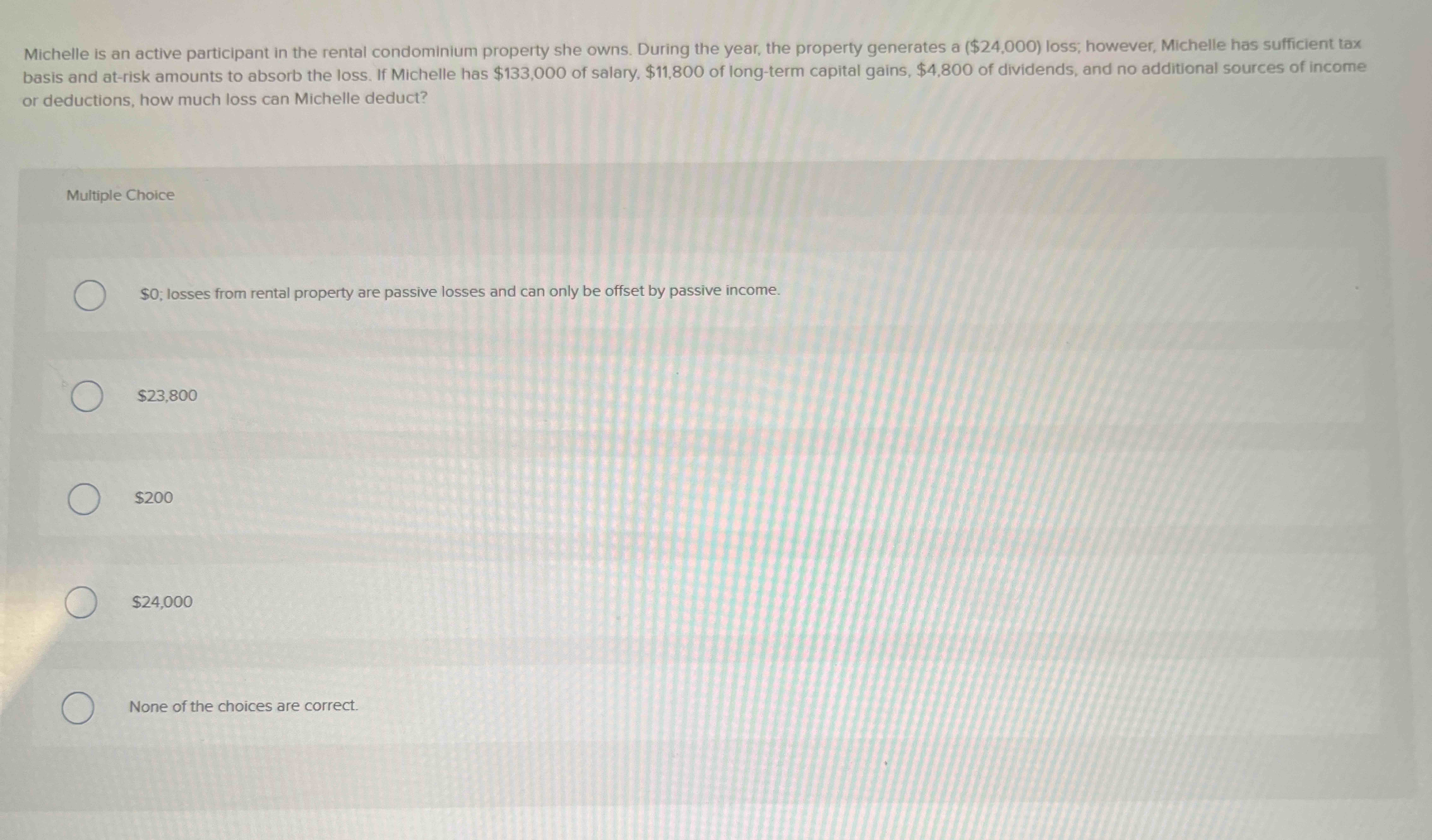 Michelle is an active participant in the rental