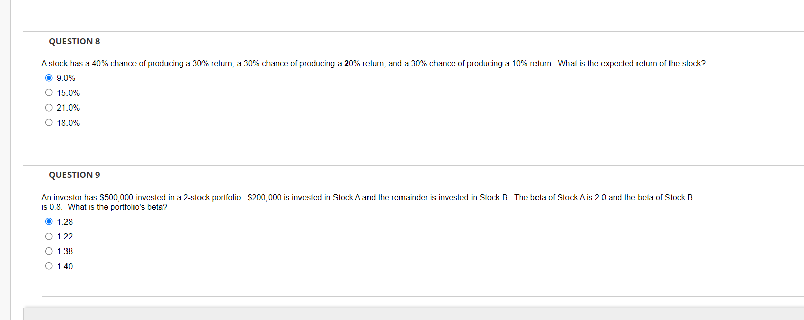 Please help with this Quiz QUESTION 1 4 points /