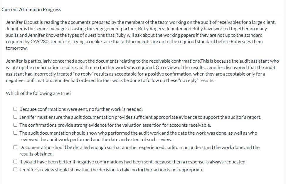 Current Attempt in Progress Jennifer Daoust is