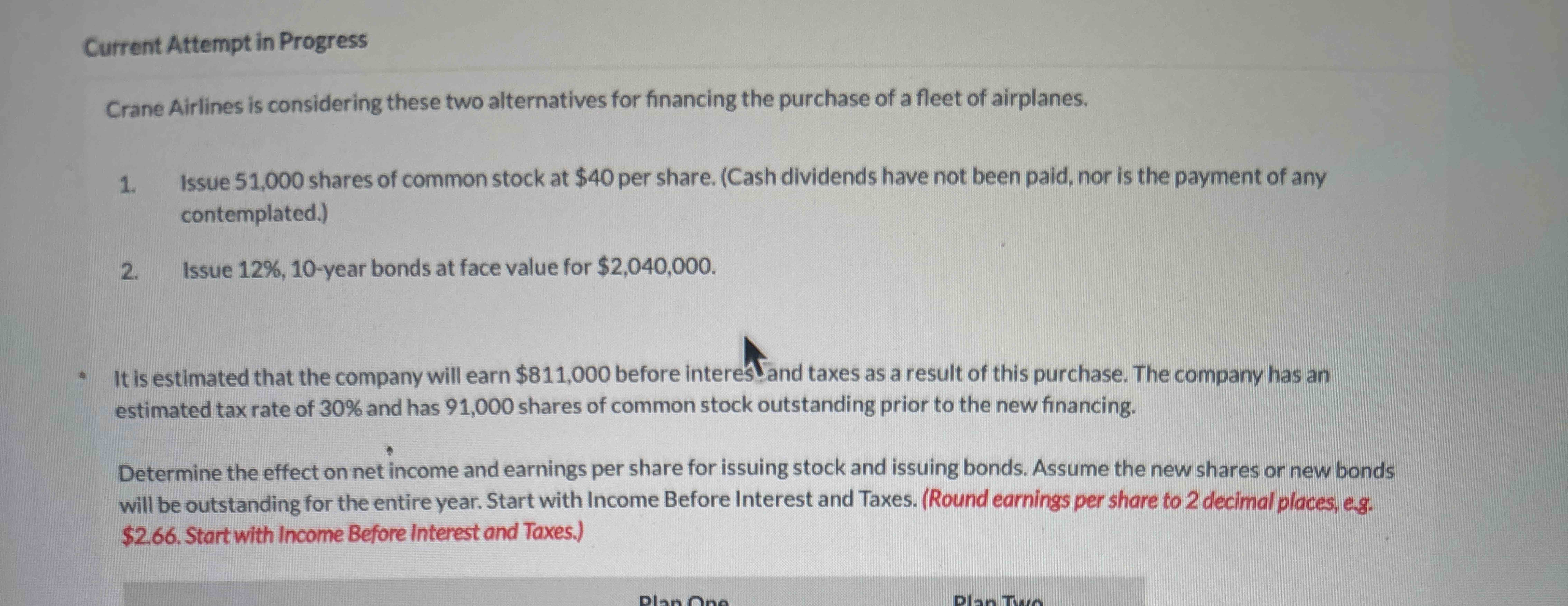 Current Attempt in Progress Crane Airlines is