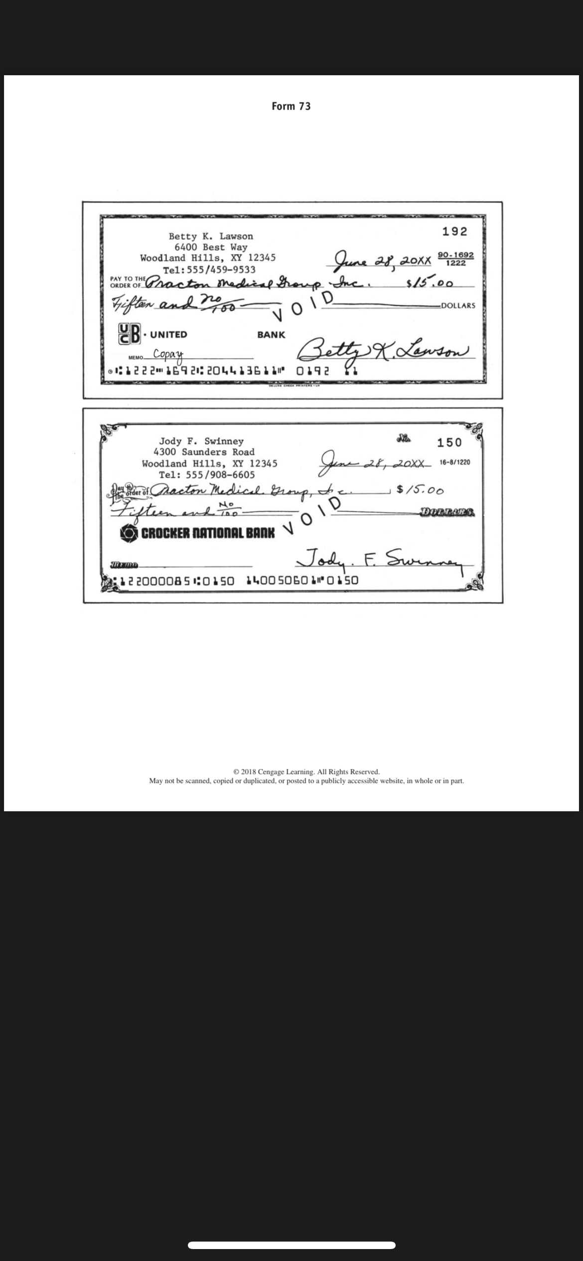 Form 74 DATE REFERENCE DESCRIPTION O MasCS