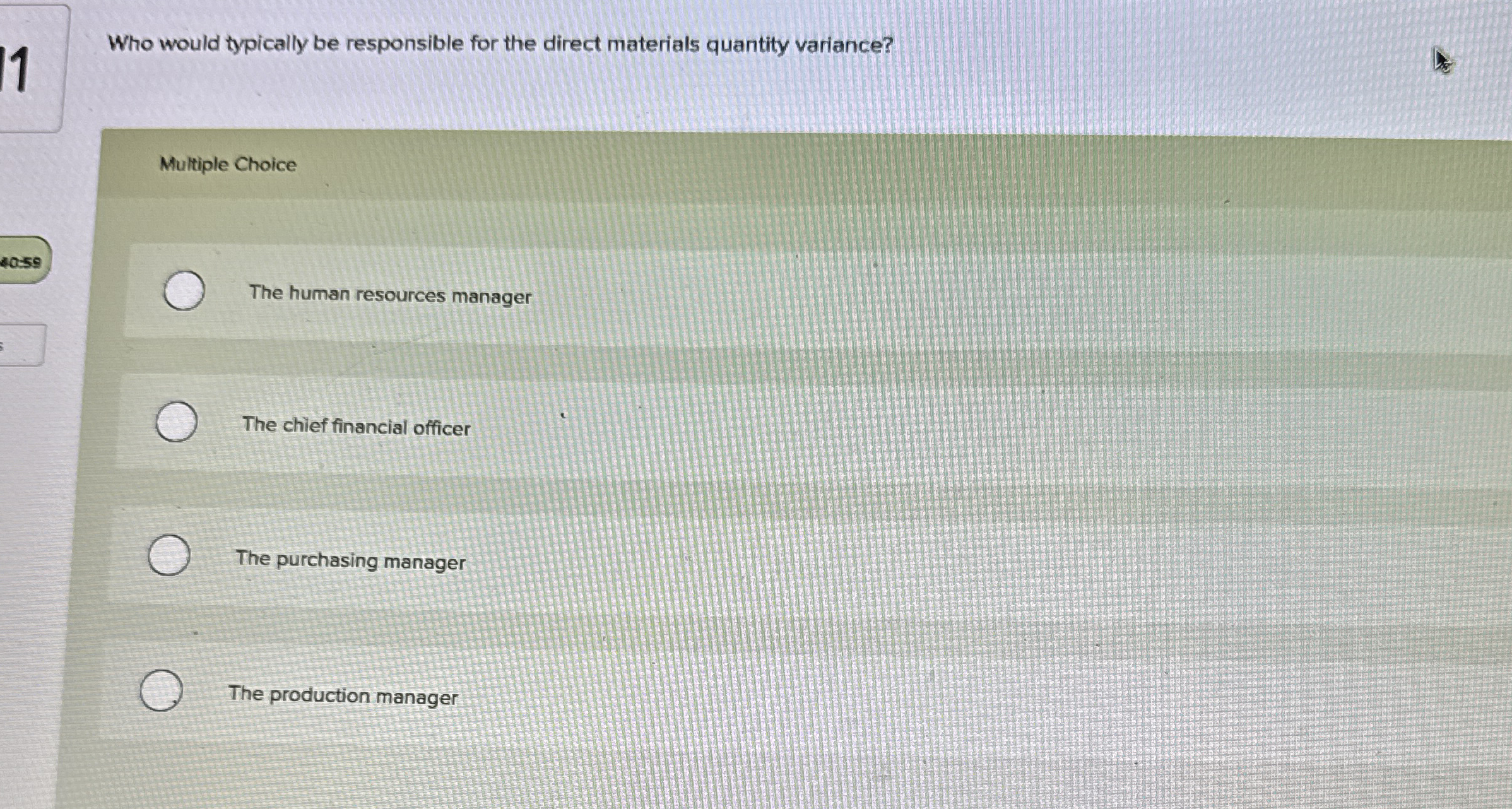 Who would typically be responsible for the direct