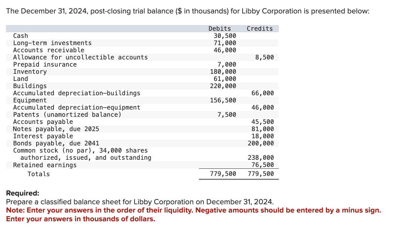 The December 3 1 , 2 0 2 4 , post - closing trial
