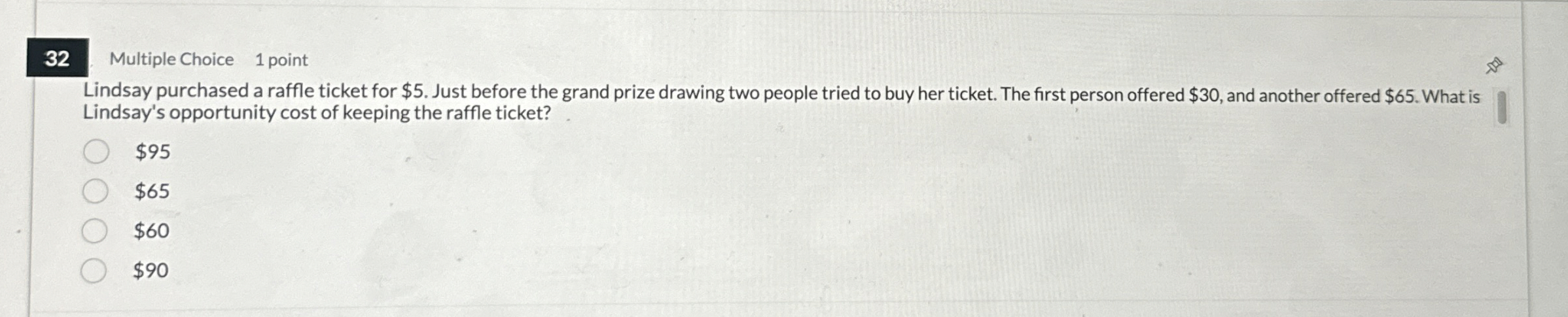 3 2 Multiple Choice 1 point Lindsay purchased a