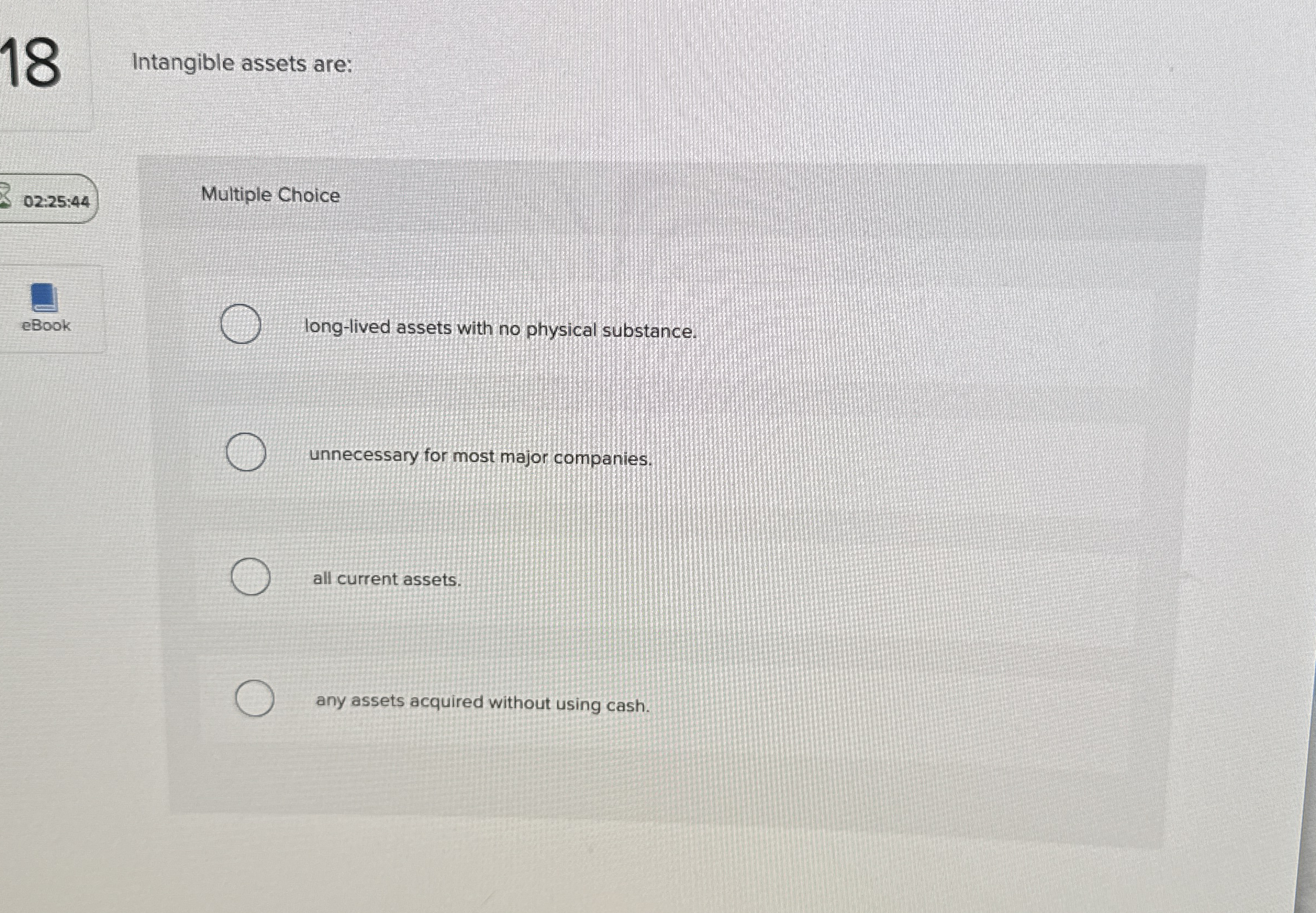 1 8 Intangible assets are: 0 2 : 2 5 : 4 4