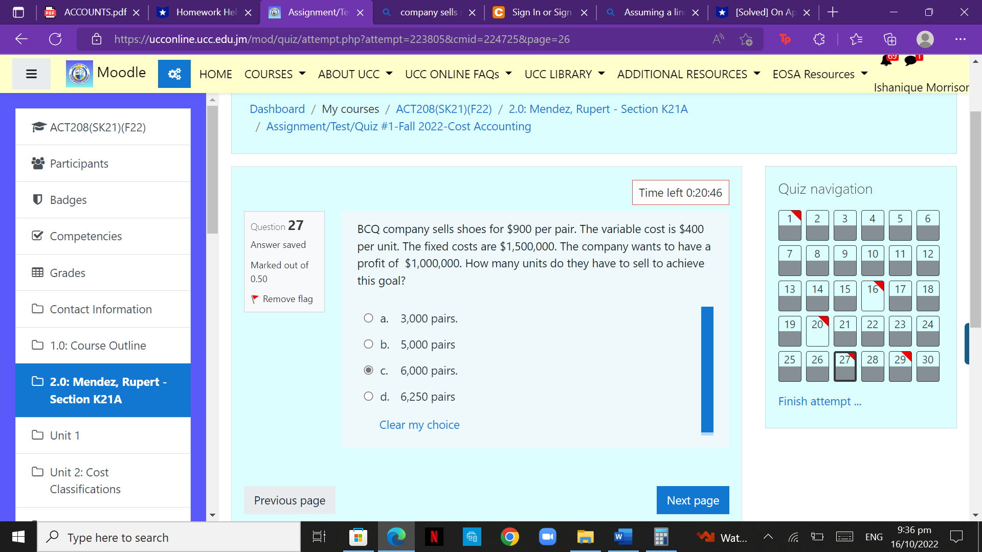 PDE ACCOUNTS.pdf X Course Hero X Assignment/Te: X