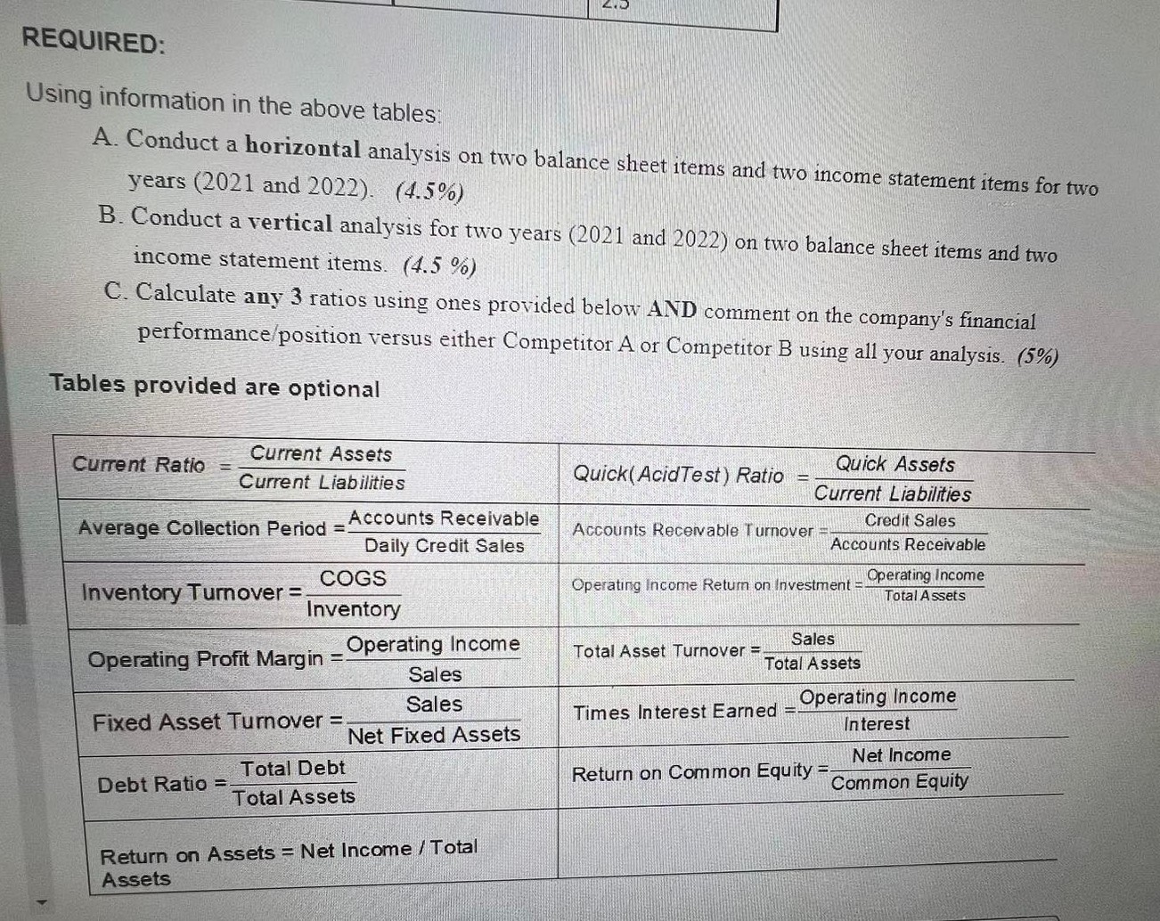 1. CBI Incorporated management is concerned about