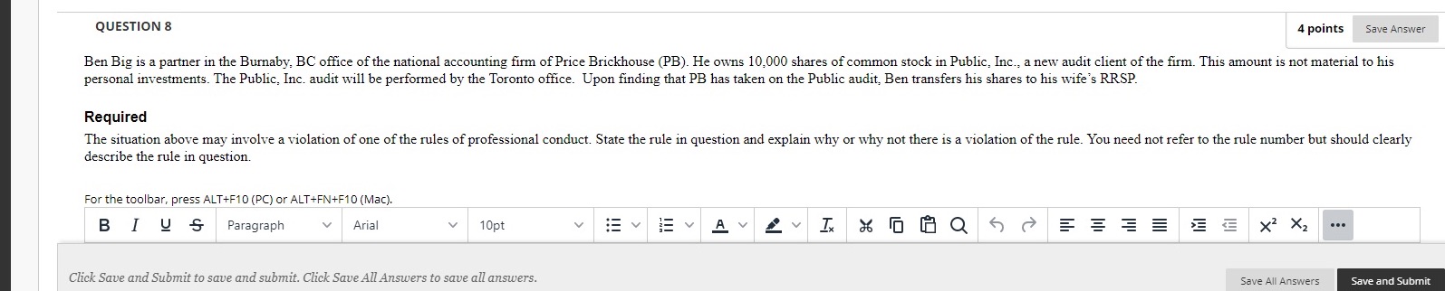 Please help me answer this thank you QUESTION 8 4