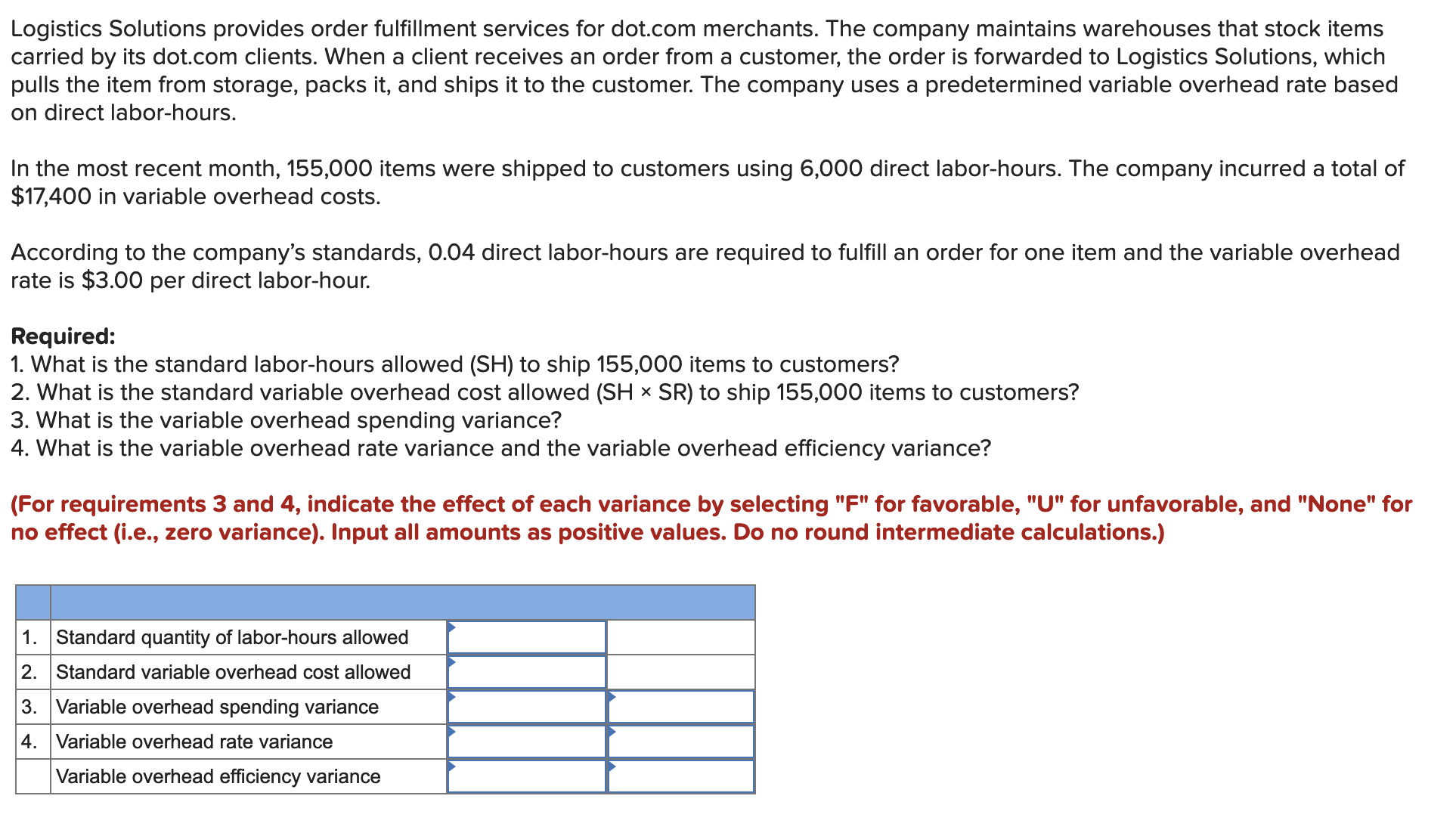 please help Logistics Solutions provides order