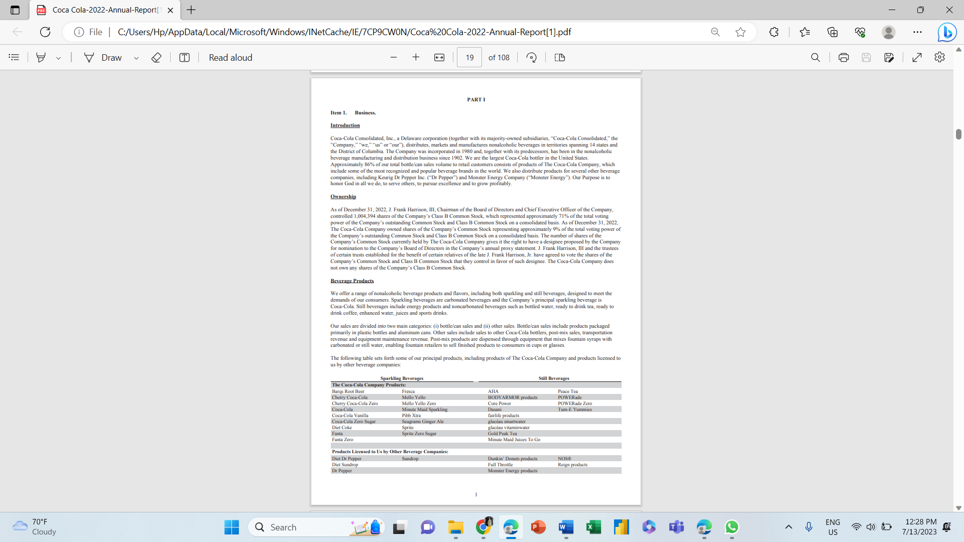 BE Coca Cola-2022-Annual-Report[1 X + X File |