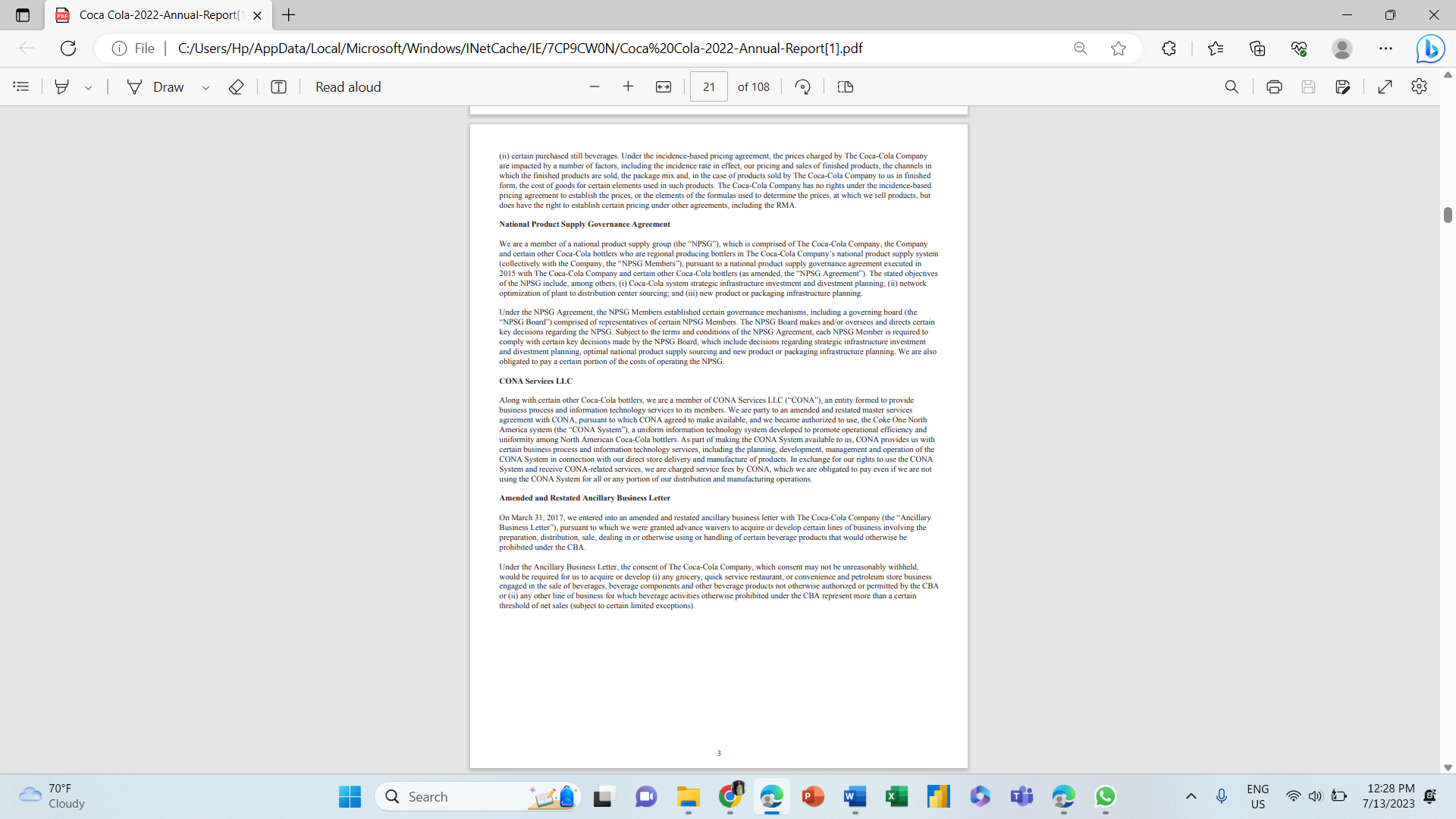 BE Coca Cola-2022-Annual-Report[1 X + X File |