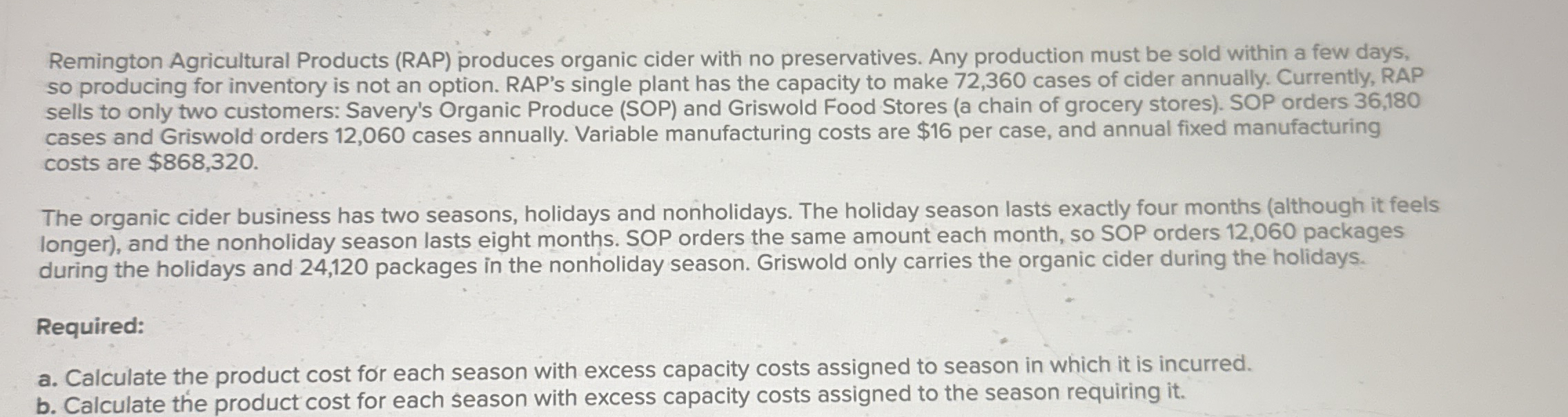 Remington Agricultural Products ( RAP ) produces