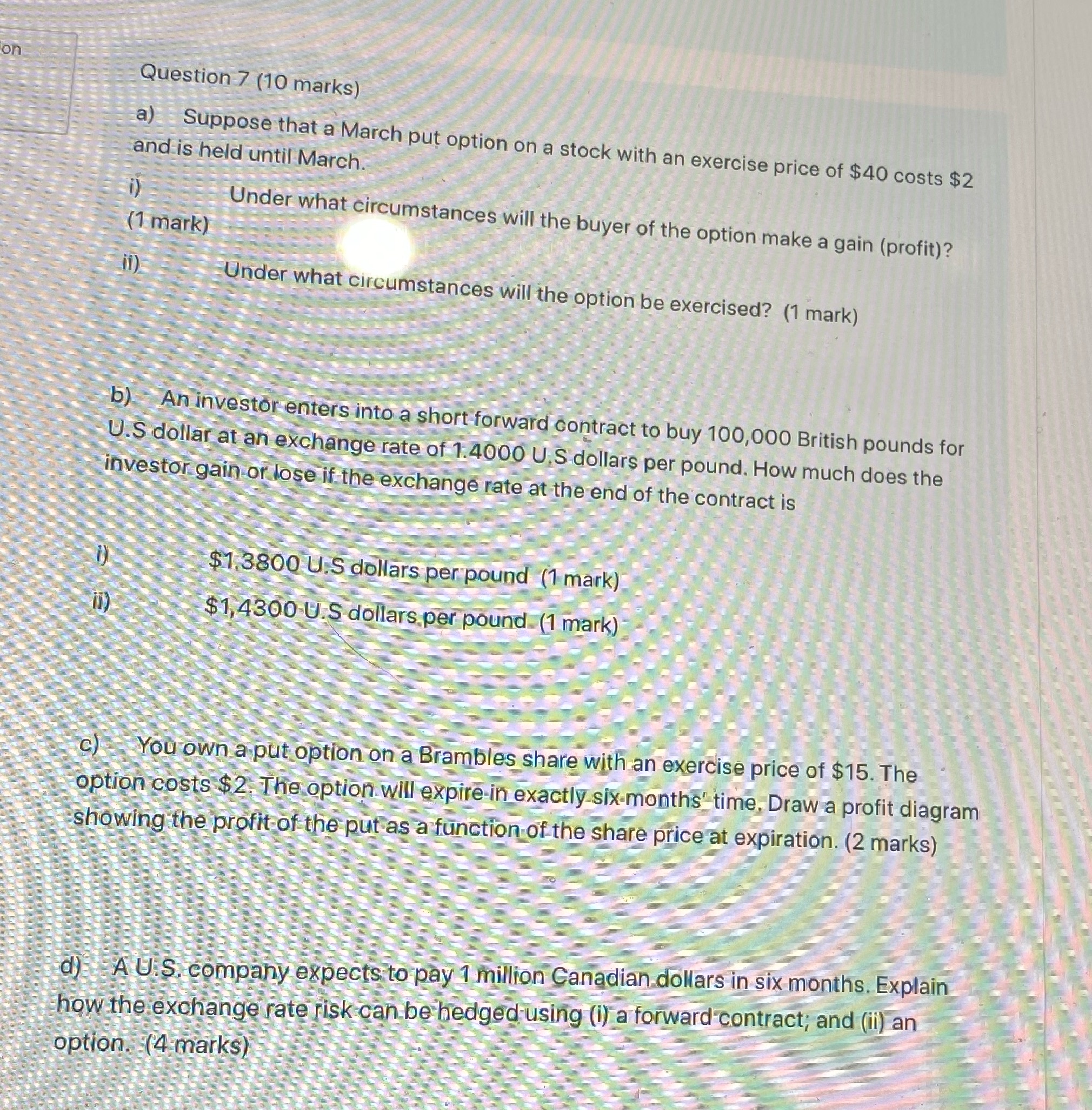 Please don't use excel to calculate these,