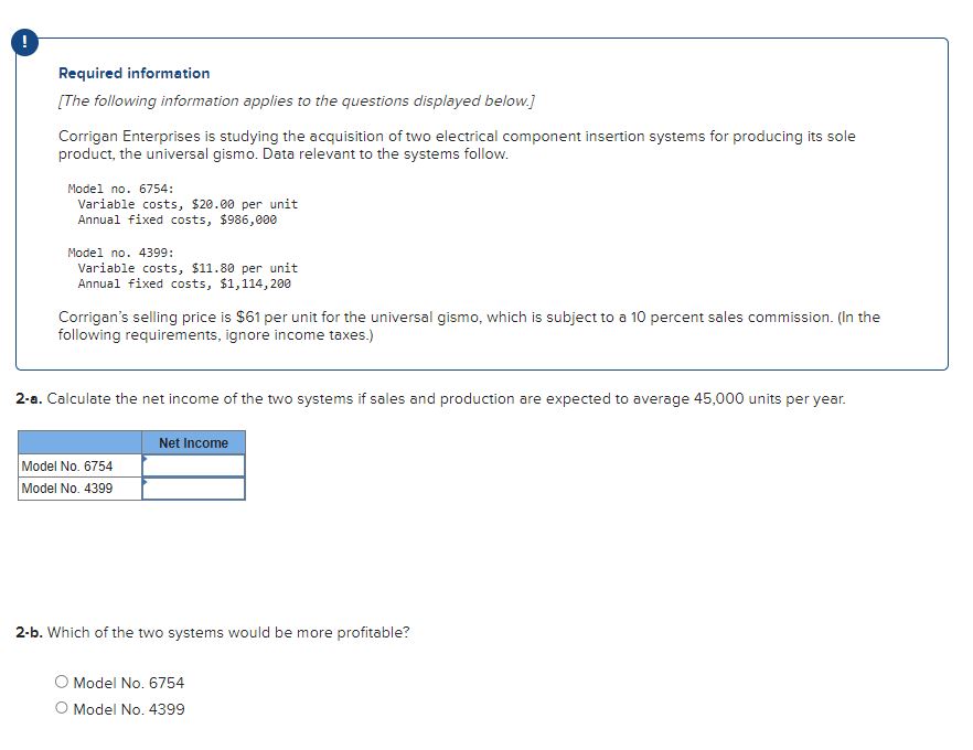 Required information {The foiiowing information