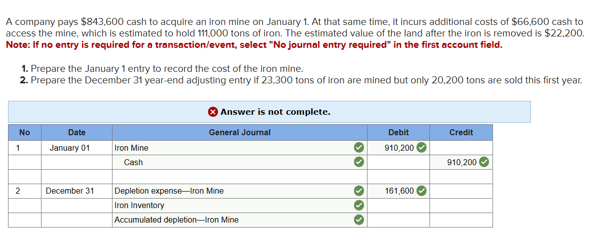 A company pays \ ( \ $ 8 4 3 , 6 0 0 \ ) cash to