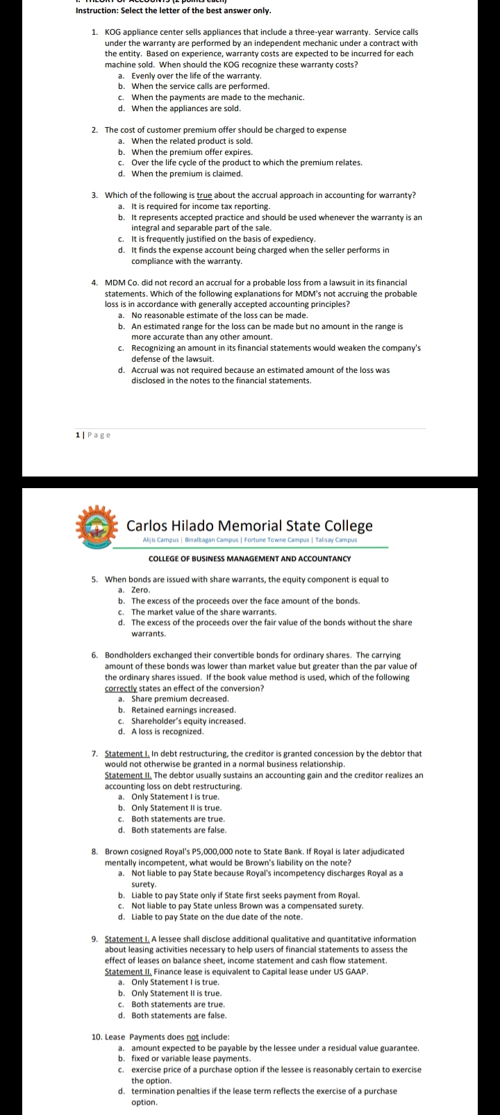 Below is the question: Instruction: Select the