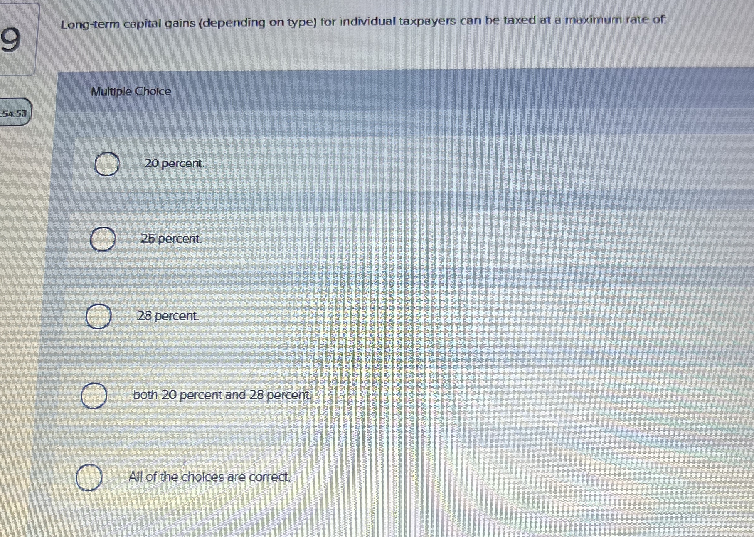 Long - term capital gains ( depending on type )