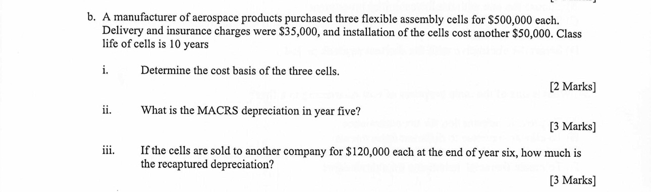 b . A manufacturer of aerospace products